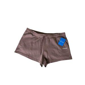 Columbia Women's Trek Mid-Rise French Terry Shorts, Fig Size XL New
